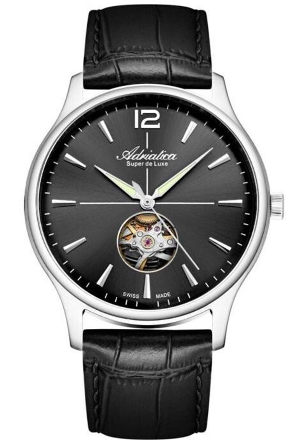 Zegarek męski Adriatica A8339.5256AO czarny. Kolor: czarny