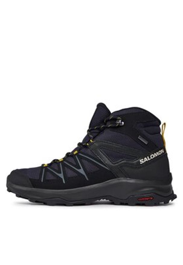 salomon - Salomon Trekkingi Daintree Mid Gtx GORE-TEX L41678400 Granatowy. Kolor: niebieski. Materiał: materiał. Technologia: Gore-Tex. Sport: turystyka piesza