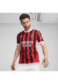 Koszulka piłkarska Puma AC Milan domowa sezon 24/25. Materiał: materiał. Sport: piłka nożna