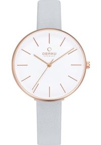 Zegarek OBAKU Zegarek damski Obaku Denmark V211LXVIRL szary. Kolor: szary #1