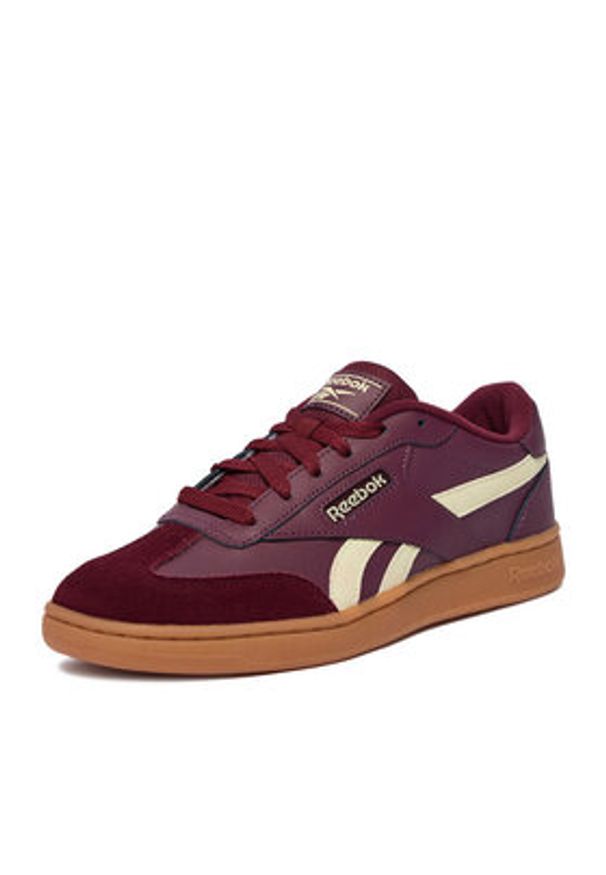 Reebok Sneakersy CEO-FORTE LOUNGER AR30252W-RY Bordowy. Kolor: czerwony. Materiał: zamsz, skóra