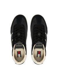 Tommy Jeans Sneakersy Tjw Low Profile Runner Lthr Mix EN0EN03001 Czarny. Kolor: czarny. Materiał: skóra, zamsz #5