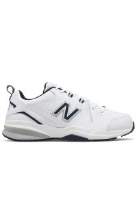 Buty męskie New Balance MX608WN5 - białe. Okazja: na co dzień. Zapięcie: sznurówki. Kolor: biały. Materiał: skóra, syntetyk, materiał. Szerokość cholewki: normalna. Sezon: lato #1