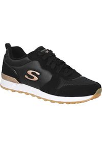 skechers - Skechers OG 85, damskie, buty sportowe, Czarne. Kolor: czarny. Materiał: tkanina. Sport: turystyka piesza