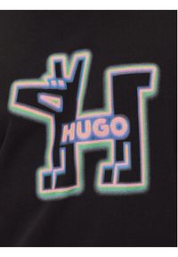 Hugo - HUGO Bluza Newirex 50549213 Czarny Regular Fit. Kolor: czarny. Materiał: bawełna