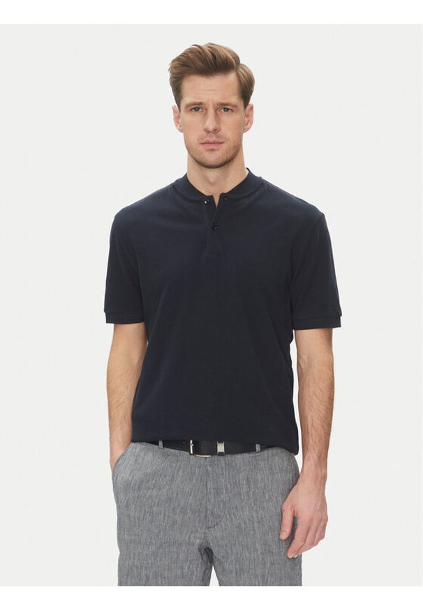 BOSS Polo H-Pratt 120 50536794 Granatowy Regular Fit. Typ kołnierza: polo. Kolor: niebieski. Materiał: bawełna