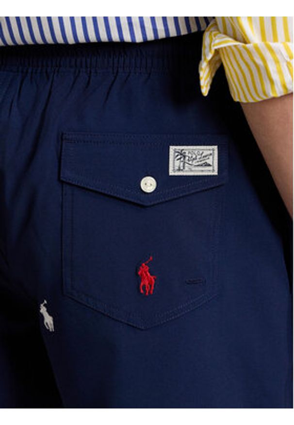 Polo Ralph Lauren Szorty materiałowe 710957786001 Granatowy Classic Fit. Kolor: niebieski. Materiał: syntetyk