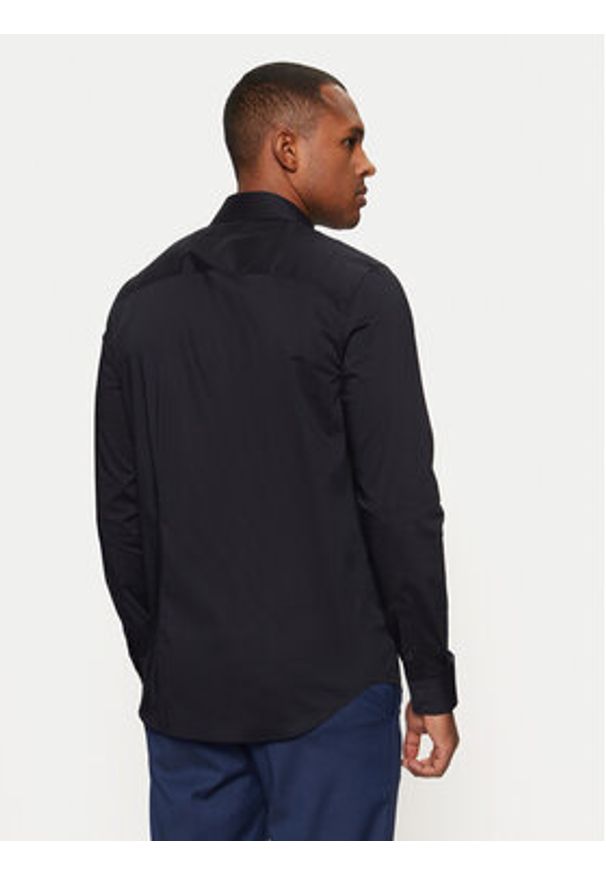 Guess Koszula Sunset M1YH20 W7ZK1 Granatowy Slim Fit. Kolor: niebieski. Materiał: bawełna