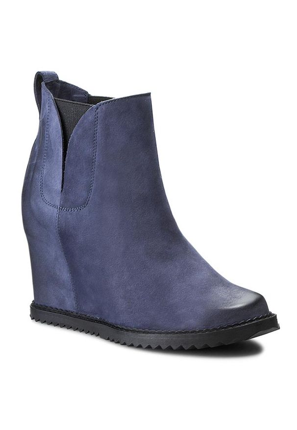 Botki Solo Femme 85604-12-D63/000-13-00 Granat 2. Kolor: niebieski