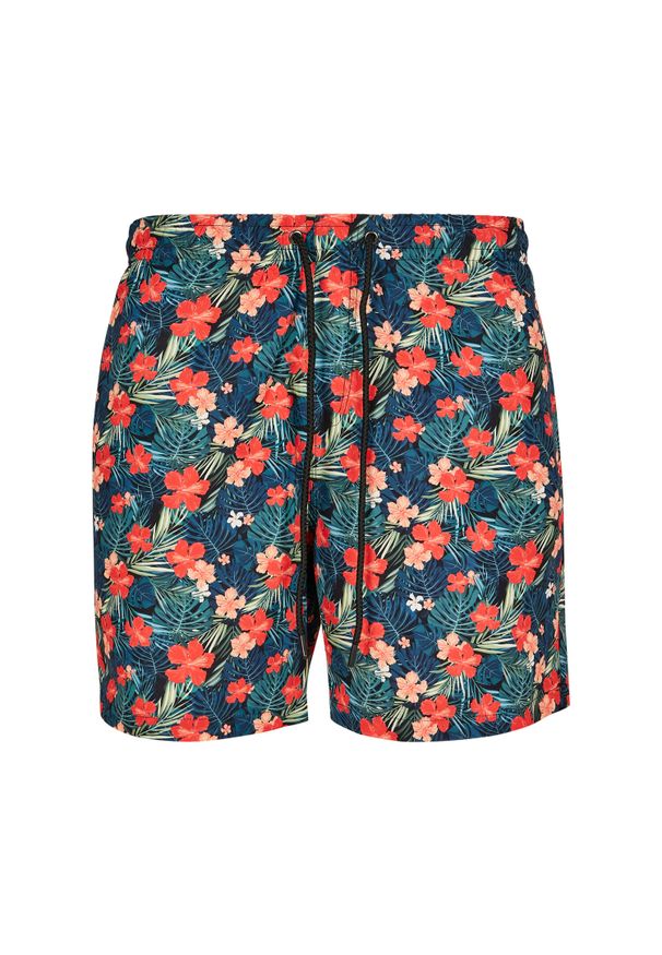 Urban Classics - Szorty Kąpielowe Męskie Tropiki. Kolor: czarny. Styl: sportowy