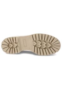 Beżowe Półbuty Lemar Eleganckie Skórzane Buty Damskie. Okazja: do pracy. Kolor: beżowy. Materiał: skóra. Szerokość cholewki: normalna. Styl: elegancki #5
