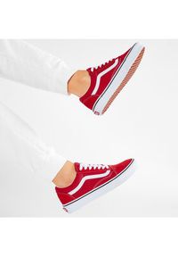 Vans Tenisówki Old Skool VN0A4BV5JV61 Czerwony. Kolor: czerwony. Materiał: zamsz, skóra #6