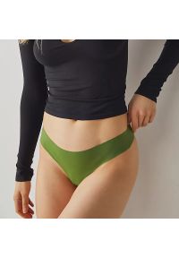 Intica - Stringi bezszwowe niewidoczne pod ubraniami Lala. Kolor: beżowy. Materiał: skóra, materiał #5