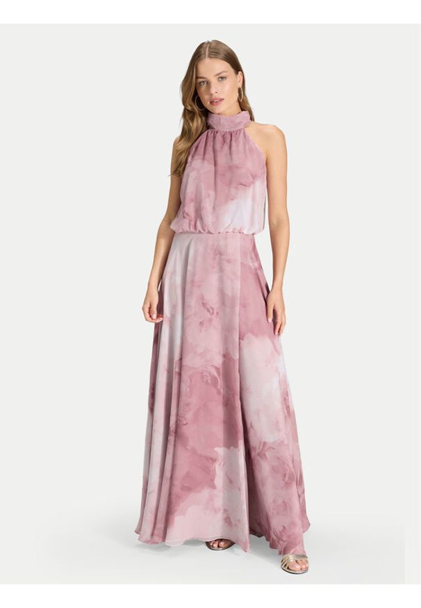Swing Sukienka wieczorowa 5AJ13000 Różowy Regular Fit. Kolor: różowy. Materiał: syntetyk. Styl: wizytowy