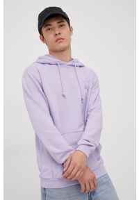 Fila bluza Bouillon kolor fioletowy z kapturem gładka. Typ kołnierza: kaptur. Kolor: fioletowy. Materiał: dzianina. Wzór: gładki #6