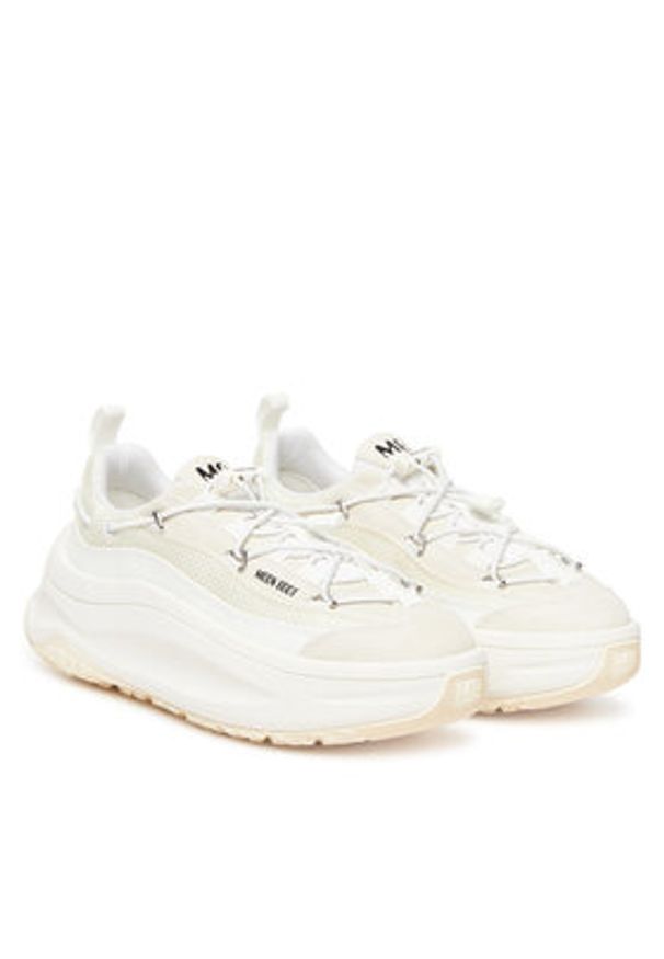 Moon Boot Sneakersy Moon247 Xlace 80D2490100 Biały. Kolor: biały. Materiał: skóra, zamsz