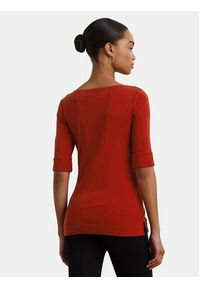 Lauren Ralph Lauren - LAUREN RALPH LAUREN Bluzka 200654963193 Czerwony Slim Fit. Kolor: czerwony. Materiał: bawełna #4