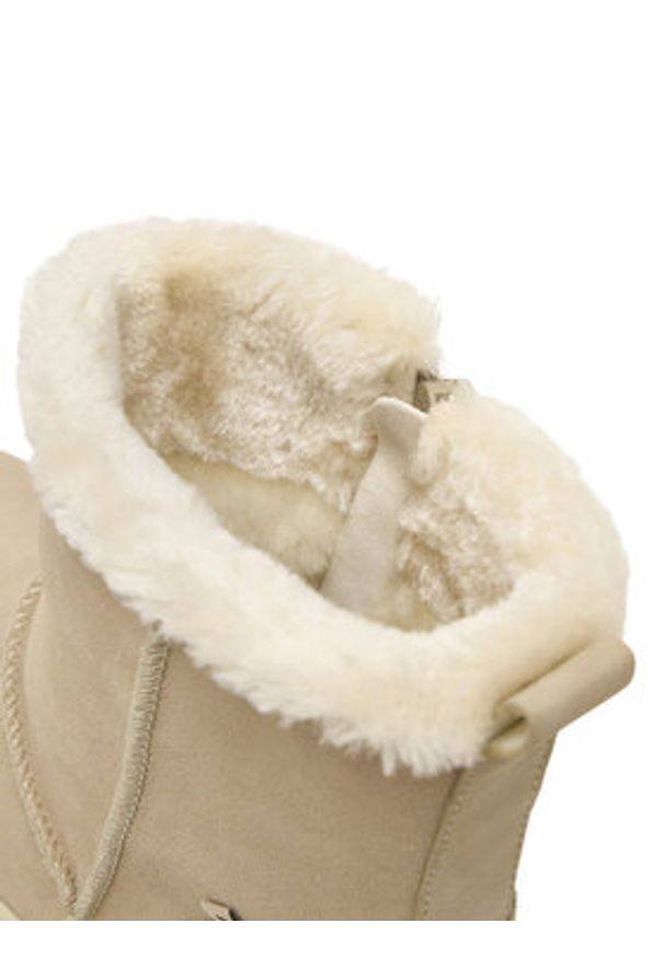 Rieker Botki CEO-W2172-62 Écru. Kolor: kremowy. Materiał: skóra, zamsz