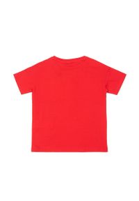 Kenzo kids - Kenzo Kids T-shirt dziecięcy kolor czerwony. Okazja: na co dzień. Kolor: czerwony. Materiał: dzianina. Długość rękawa: krótki rękaw. Długość: krótkie. Wzór: nadruk. Styl: casual #2