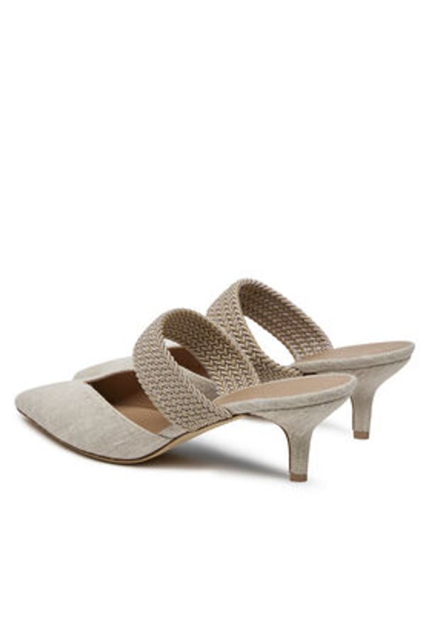 MALONE SOULIERS Klapki Maisie 45-154 Beżowy. Kolor: beżowy. Materiał: materiał