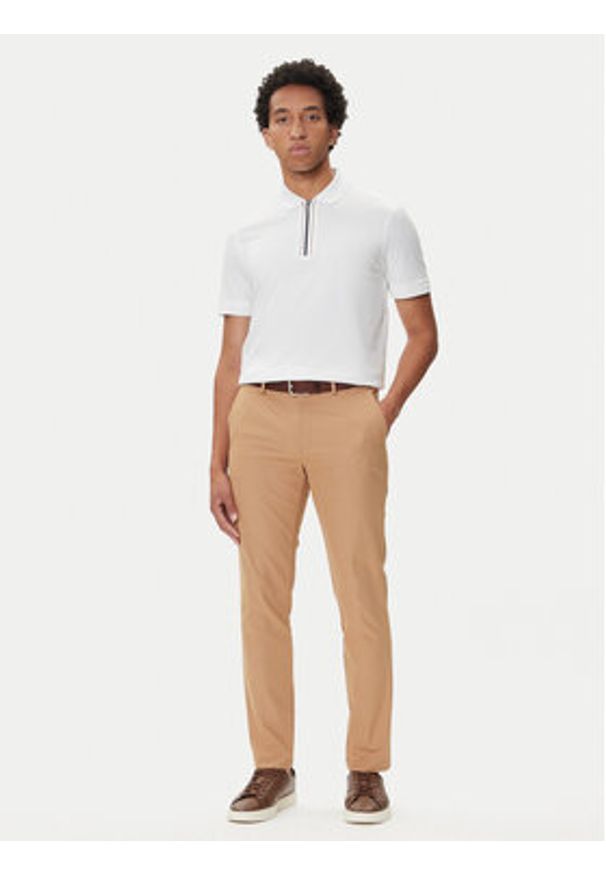 BOSS Polo H-Paras 65 50543880 Biały Regular Fit. Typ kołnierza: polo. Kolor: biały. Materiał: bawełna