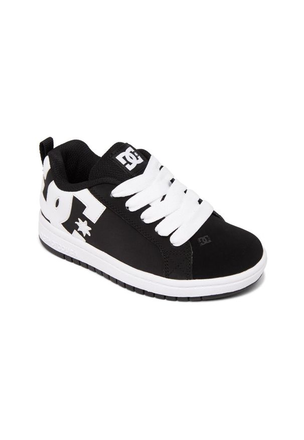 DC Shoes - Buty DC COURT GRAFFIK Czarny. Kolor: szary. Materiał: skóra, guma, tkanina. Sport: turystyka piesza