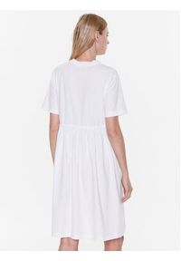 Max Mara Leisure Sukienka codzienna Gaspare 23362109 Biały Regular Fit. Okazja: na co dzień. Kolor: biały. Materiał: bawełna. Typ sukienki: proste. Styl: casual #3