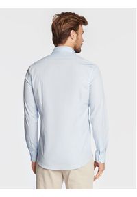 Calvin Klein Koszula K10K109509 Niebieski Slim Fit. Kolor: niebieski. Materiał: bawełna