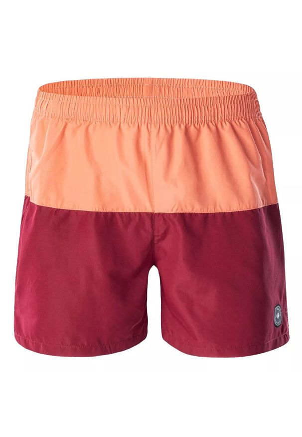 AquaWave - Męskie Spodenki Kąpielowe Kaden II. Kolor: czerwony, pomarańczowy, wielokolorowy. Styl: sportowy