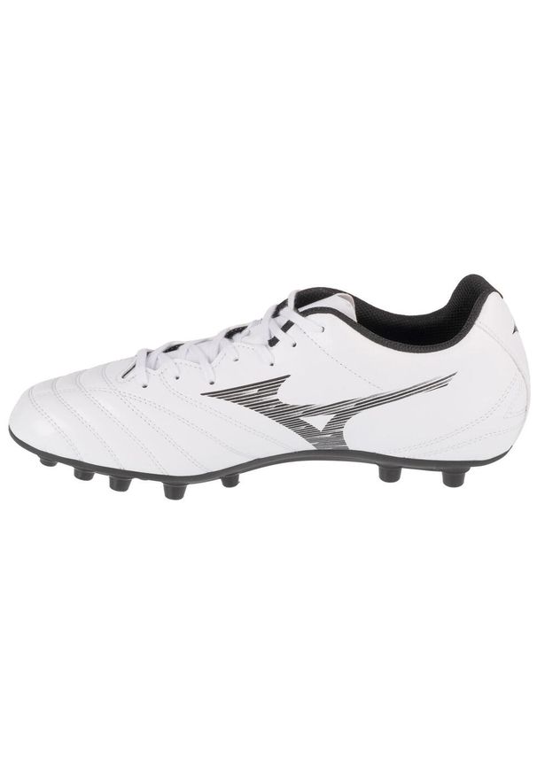 Buty piłkarskie męskie Mizuno P1GA242609. Zapięcie: sznurówki. Kolor: biały. Materiał: materiał, skóra, tkanina, syntetyk. Szerokość cholewki: normalna. Sport: piłka nożna