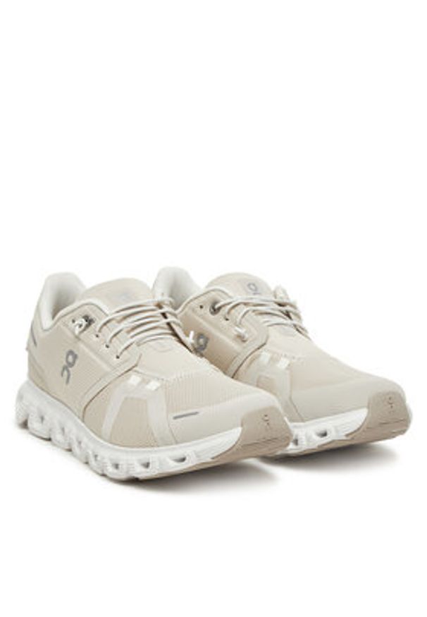 On Sneakersy Cloud 6 3WF10060755 Beżowy. Kolor: beżowy. Materiał: materiał