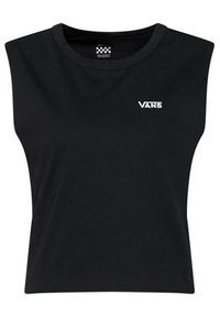 Vans Top Junior V Muscle Crop VN0A4DNG Czarny Cropped Fit. Kolor: czarny. Materiał: bawełna #4