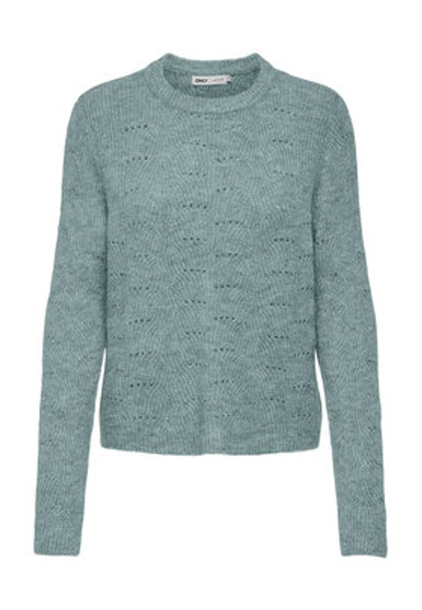 only - ONLY Sweter 15234745 Zielony Regular Fit. Kolor: zielony. Materiał: syntetyk