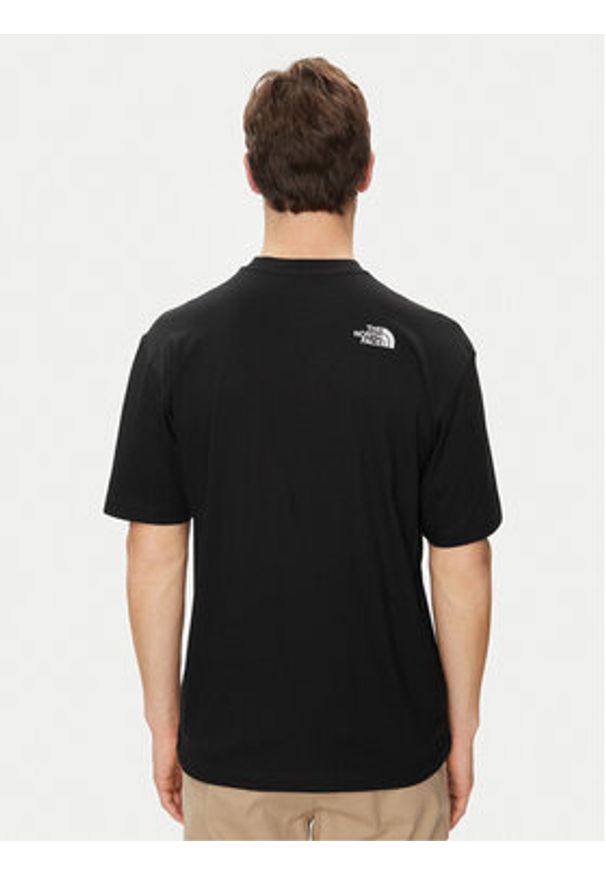The North Face T-Shirt Simple Dome NF0A87NR Czarny Oversize. Kolor: czarny. Materiał: bawełna
