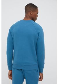 Peak Performance bluza męska z nadrukiem. Okazja: na co dzień. Kolor: niebieski. Materiał: bawełna. Długość rękawa: raglanowy rękaw. Wzór: nadruk. Styl: casual #5
