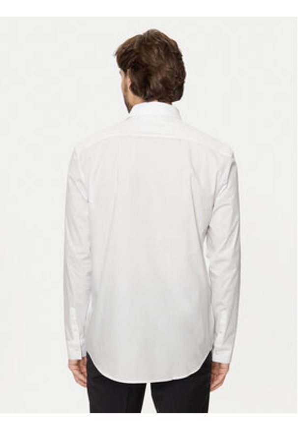 Karl Lagerfeld - KARL LAGERFELD Koszula 605947 544671 Biały Regular Fit. Typ kołnierza: dekolt w karo. Kolor: biały. Materiał: bawełna