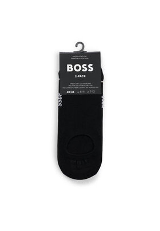 BOSS Stopki Iconic 50522704 Czarny. Kolor: czarny. Materiał: bawełna