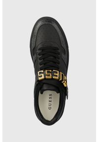 Guess sneakersy TRANI kolor czarny FM7TRA FAB12. Nosek buta: okrągły. Zapięcie: sznurówki. Kolor: czarny. Materiał: guma #5