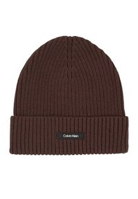 Calvin Klein Czapka Classic K50K512362 Brązowy. Kolor: brązowy. Materiał: materiał, bawełna