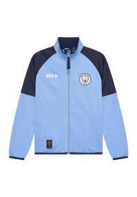 MANCHESTER CITY - Dres piłkarski dla dorosłych Manchester City 24/25. Kolor: niebieski. Materiał: dresówka. Sport: piłka nożna