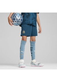 Puma - Młodzieżowe szorty Olympique Marsylia 24/25 PUMA Ocean Tropic Bold Blue. Kolor: niebieski. Sport: piłka nożna