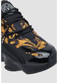 Versace Jeans Couture - VERSACE JEANS COUTURE Czarne męskie sneakersy Fondo Nomo Dis. 15. Kolor: czarny #6