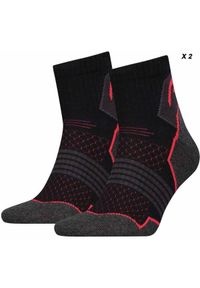 Head - Oddychające unisex skarpetki trekkingowe - 2 pary Rozmiar 43-46. Kolor: czarny. Materiał: poliester, elastan, poliamid, bawełna. Sport: outdoor