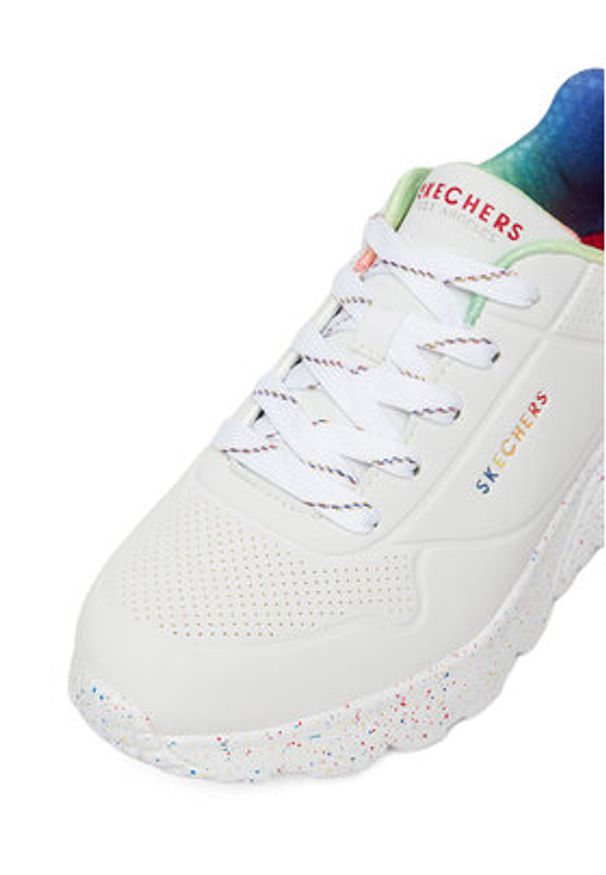 skechers - Skechers Sneakersy UNO LITE 310456L WMLT Biały. Kolor: biały. Materiał: materiał, syntetyk