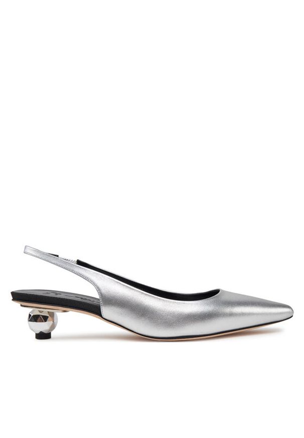 Weekend Max Mara Czółenka Gallico 2515521034600 Srebrny. Kolor: srebrny. Materiał: skóra