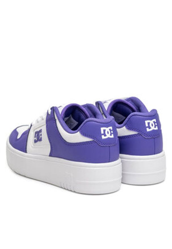 DC Sneakersy MANTECA 4 PLATFORM ADJS100156-5GW Biały. Kolor: biały. Materiał: skóra. Obcas: na platformie