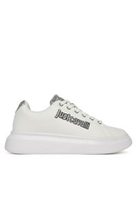 Just Cavalli Sneakersy 79RA3SB3 ZPB46 Biały. Kolor: biały. Materiał: skóra