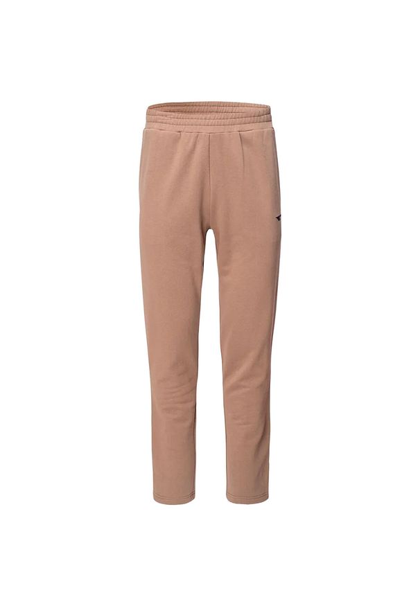 Hi-tec - Spodnie Do Joggingu Męskie Hifi. Kolor: beżowy. Materiał: dresówka. Sport: bieganie
