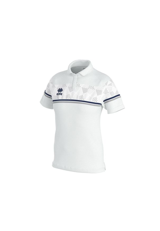 ERREA - Damska koszulka polo Errea darya. Okazja: na co dzień. Typ kołnierza: polo. Kolor: niebieski, biały, wielokolorowy. Styl: casual