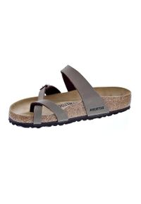 Klapki unisex Birkenstock 071061. Zapięcie: bez zapięcia. Kolor: brązowy. Materiał: materiał. Szerokość cholewki: normalna. Sport: turystyka piesza, pływanie, fitness